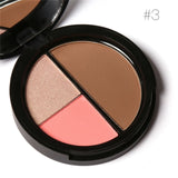 FOCALLURE 3 Colors Shimmer Bronzers and Highlighters Contour