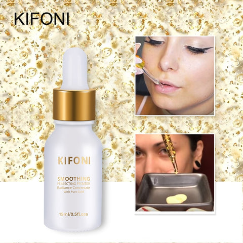 KIFONI 24k Rose Gold Essential Oil Before Primer