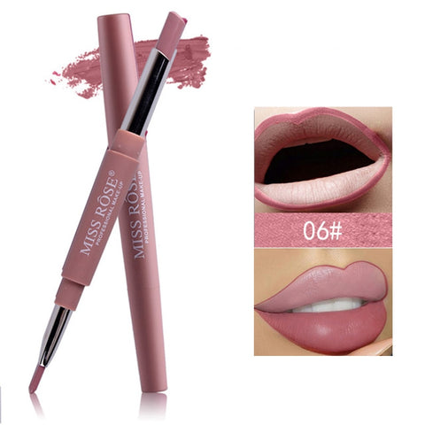 MISS ROSE Pro Matte Lipstick Lip Liner Pencils