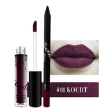 Matte Lip Gloss + Lipliner Pencil Matte Lip Set