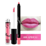 Matte Lip Gloss + Lipliner Pencil Matte Lip Set
